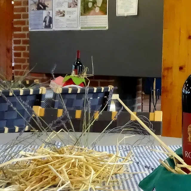 Høstdekoration med vin